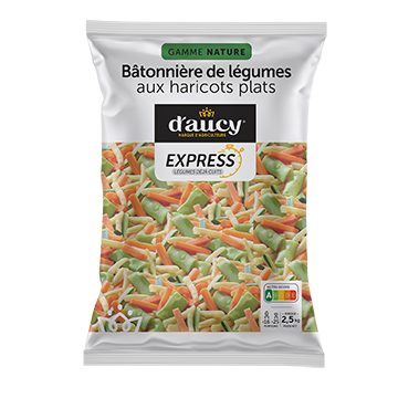 Bâtonnière de légumes aux haricots plats EXPRESS