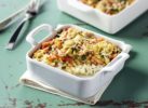 Émietté de poisson au boulgour et légumes cuisinés
