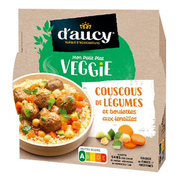 Couscous de légumes et boulettes aux lentilles