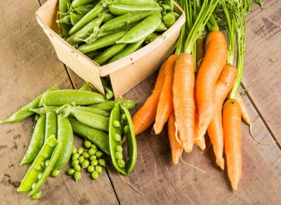 Petits pois doux très fins et jeunes carottes Paysan Breton 