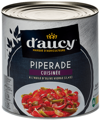 Piperade cuisinée à l'huile d'olive vierge