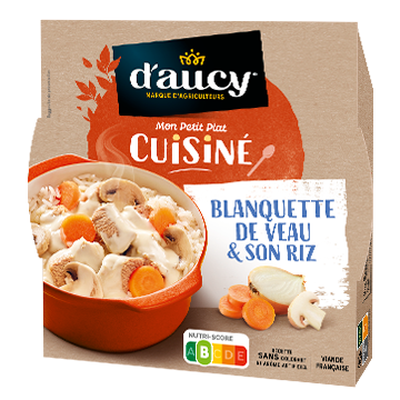 Blanquette de veau et son riz à la crème fraîche