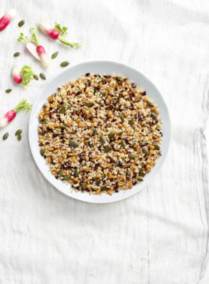 Base créative Boulgour, riz noir, épeautre