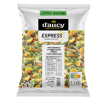 Poêlée romanesco et légumes colorés d'aucy Express