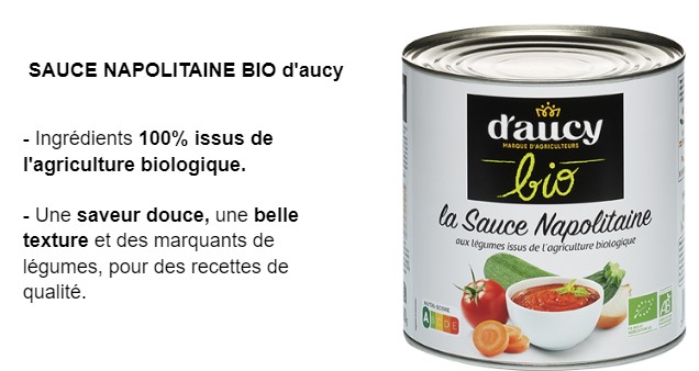 sauce napolitaine bio