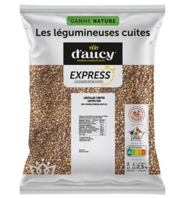 Lentilles vertes HVE d'aucy EXPRESS