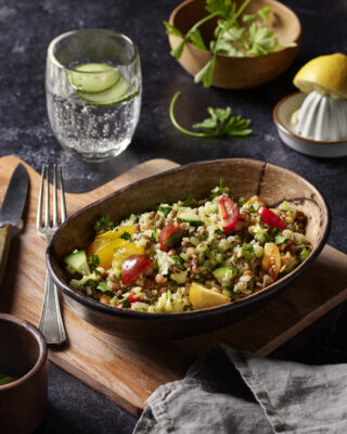 Base créative Lentilles, boulgour, semoule de brocolis d'aucy EXPRESS