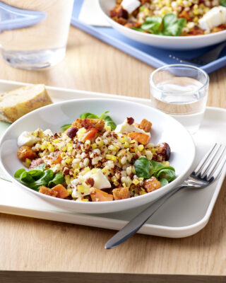 Base créative Orge, carottes jaunes, quinoa rouge, lentilles corail d'aucy EXPRESS