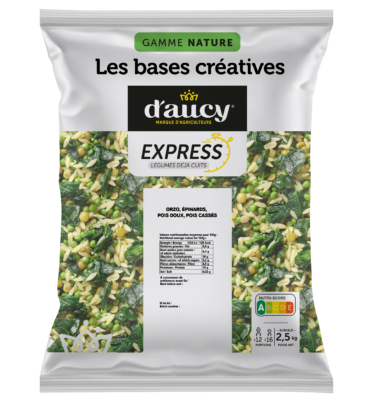 Base créative Orzo, épinards, pois cassés d'aucy EXPRESS